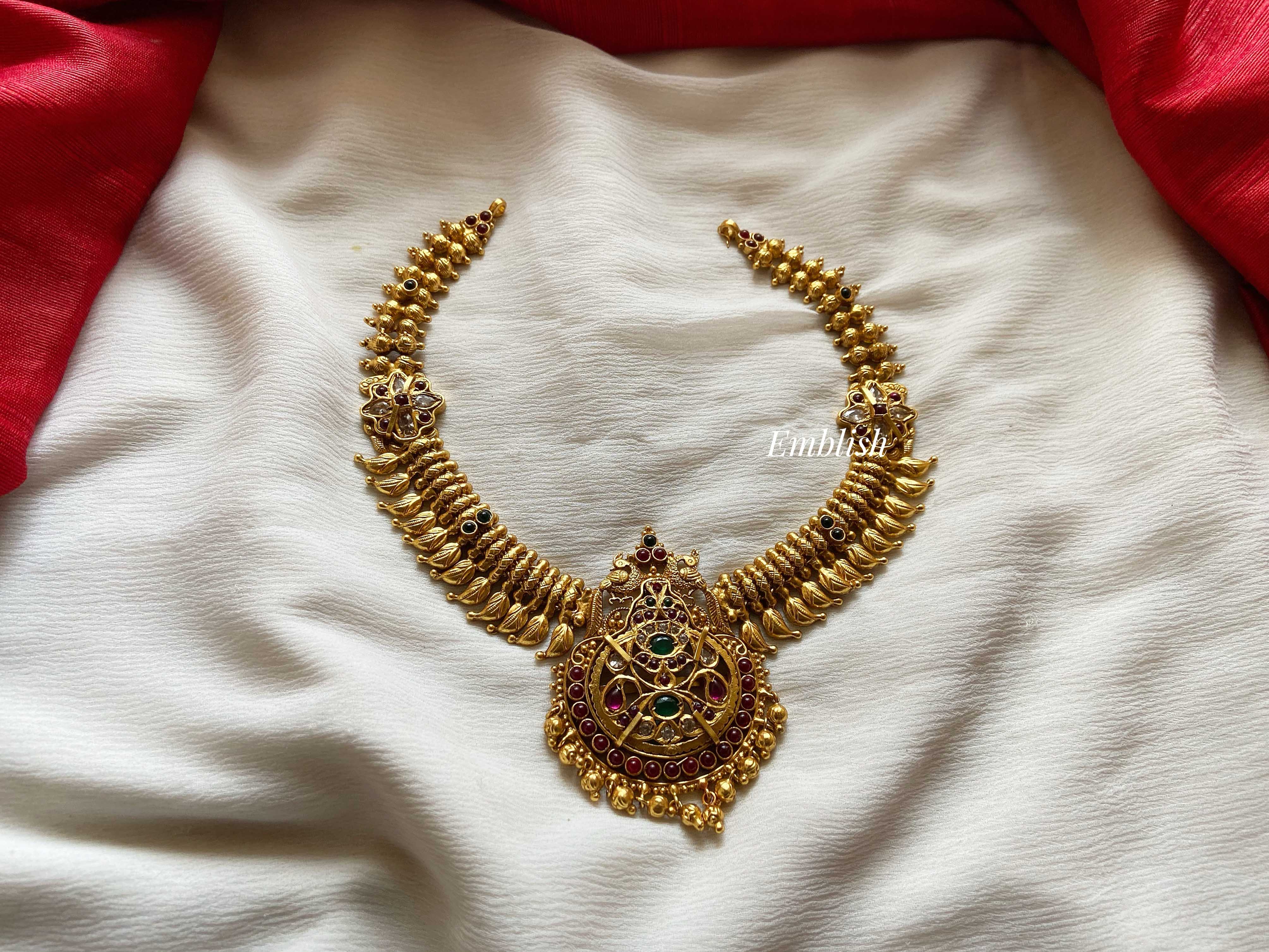 92.5 silver gold plated simple neckpiece
